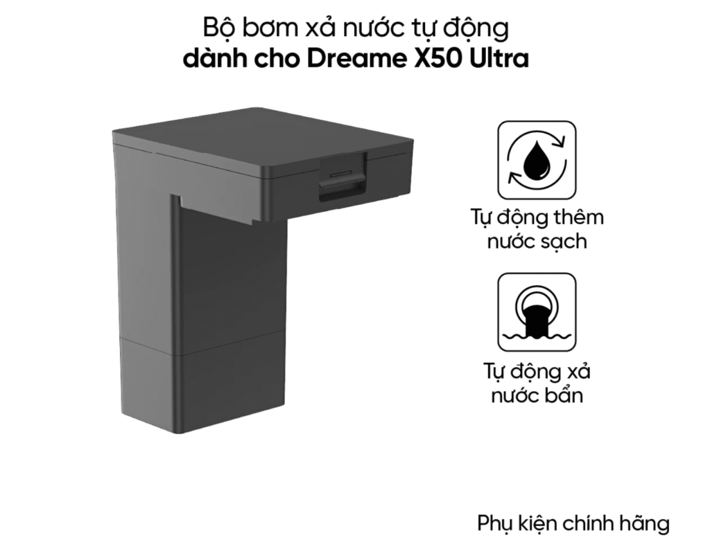 Bộ bơm xả nước tự động dành cho Dreame X50 Ultra - Hàng chính hãng